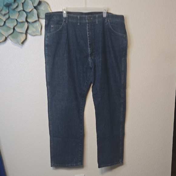 Wrangler Blue Relaxed Jeans Classic Denim - Picture 1 of 4